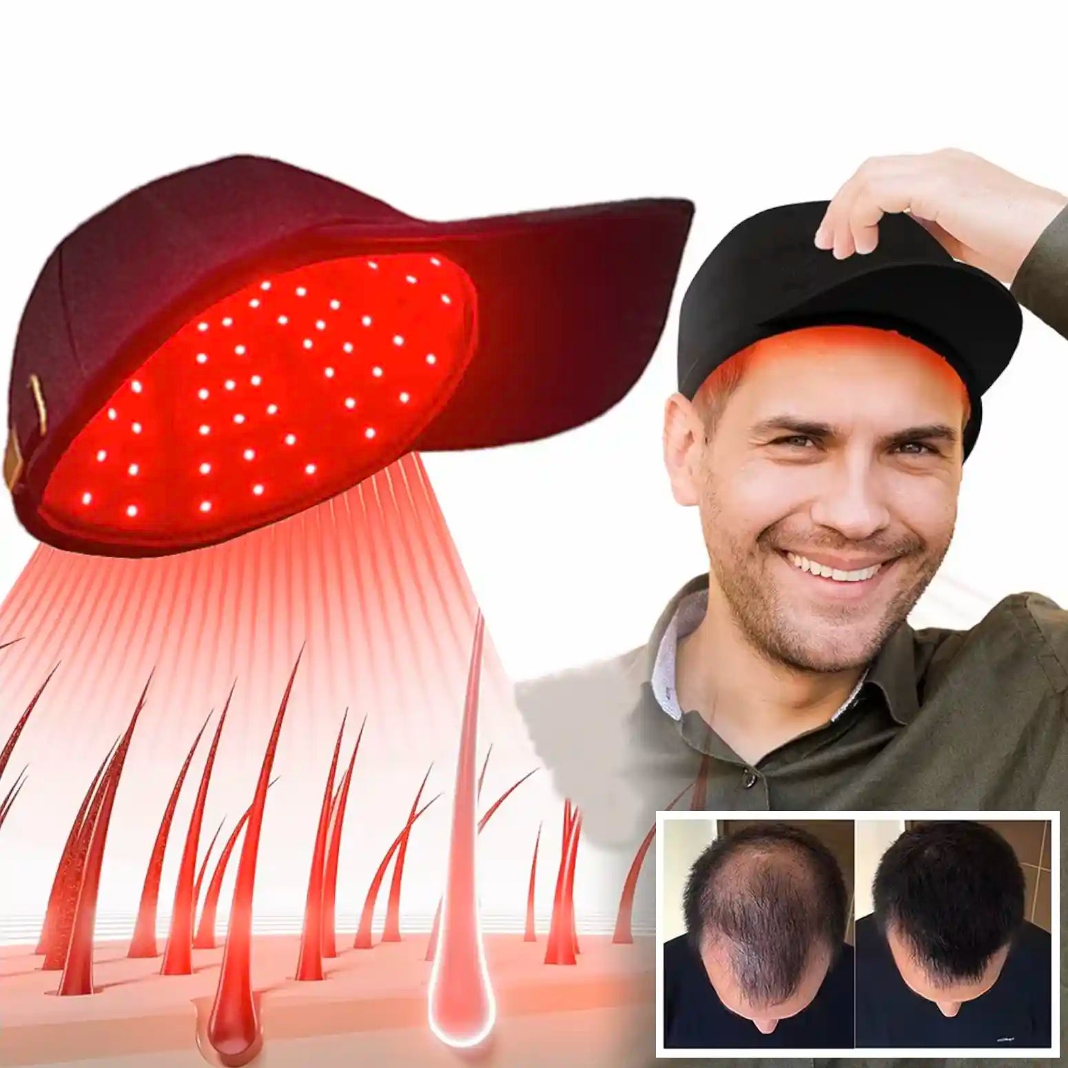 Casquette Laser Nanobam™ Anti-chute & Repousse de Cheveux